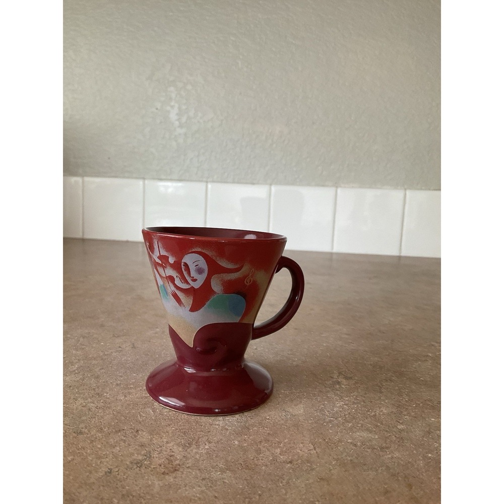 Frangelico Cup signed by Linda Frichtel Red 1999 Expresso Cup Coffee